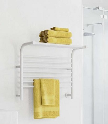 The Jeeves Tangent M provides the indulgence of warm, dry towels with the convenience of allowing for extra rolled or folded, crisp towels